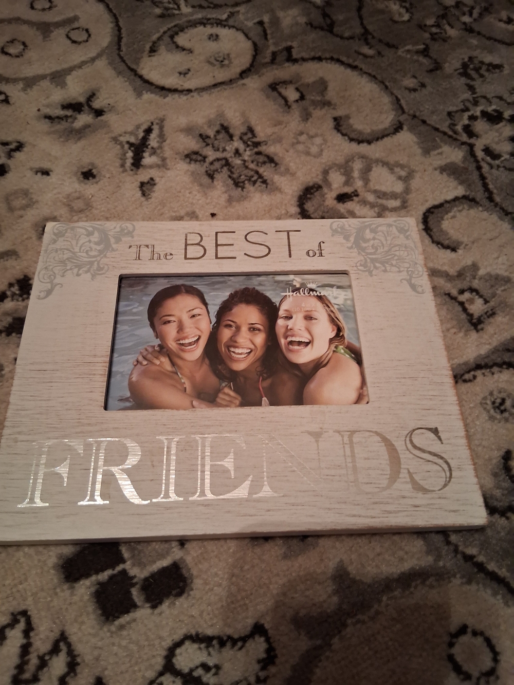 Hallmark Cream "The Best of Friends" Picture Frame